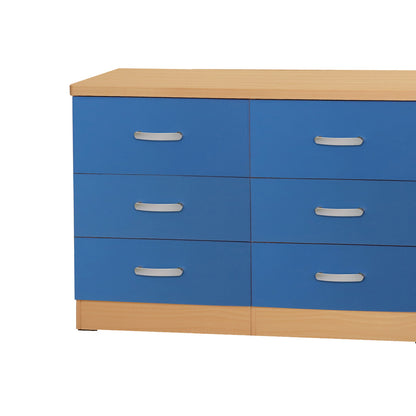Go Green Woods Megan Wooden 6 Drawer Double Dresser