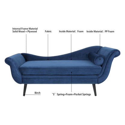 Lounge Masters Chaise Lounge with Scroll Arm
