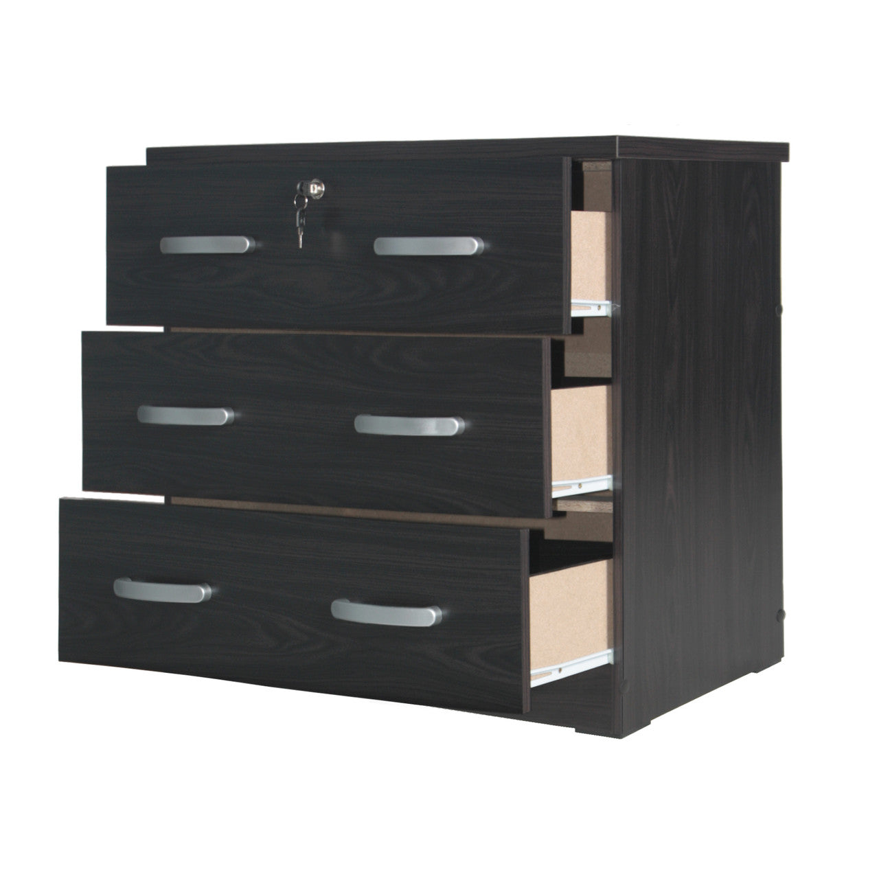 Go Green Woods Cindy Wooden 3 Drawer Chest Bedroom Dresser
