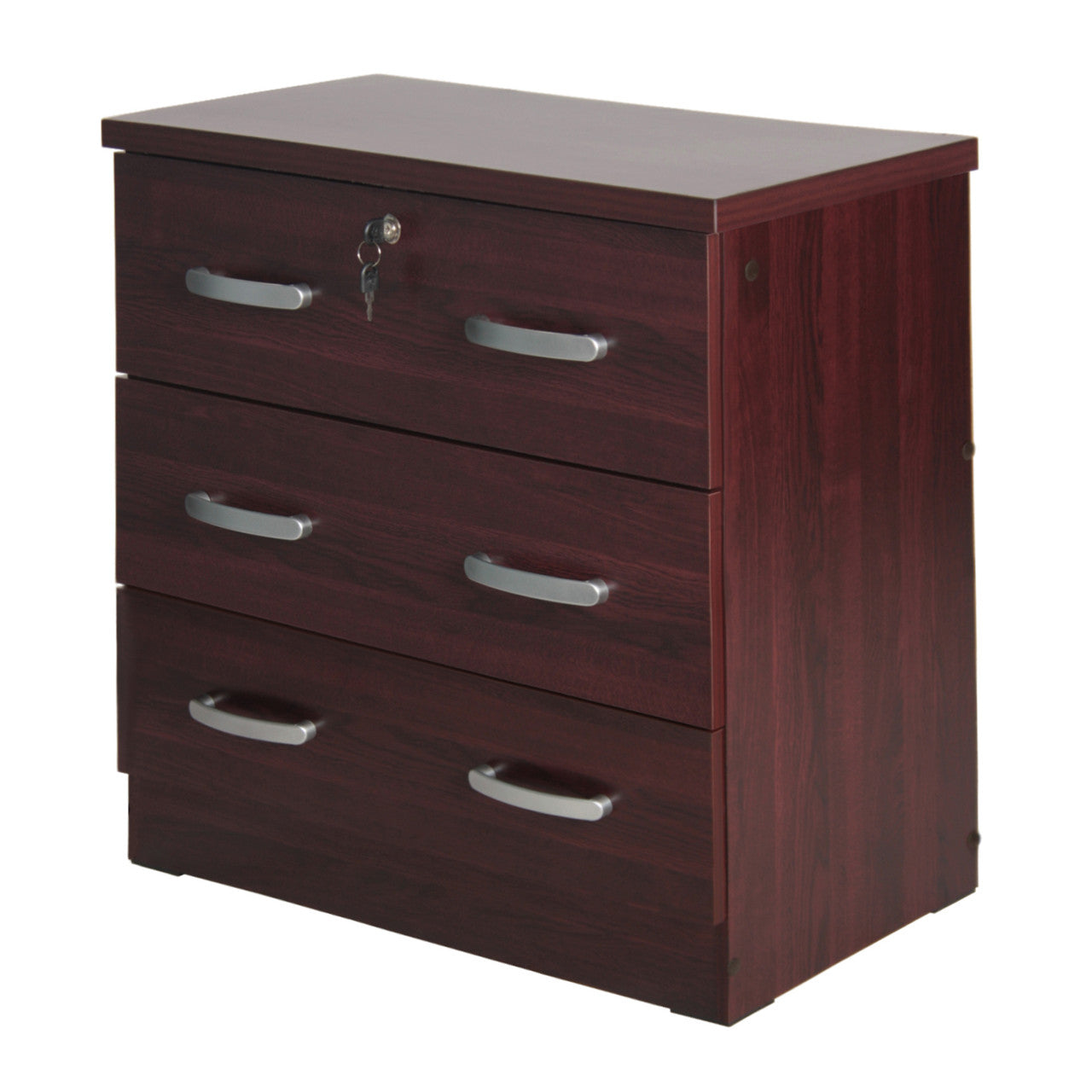 Go Green Woods Cindy Wooden 3 Drawer Chest Bedroom Dresser