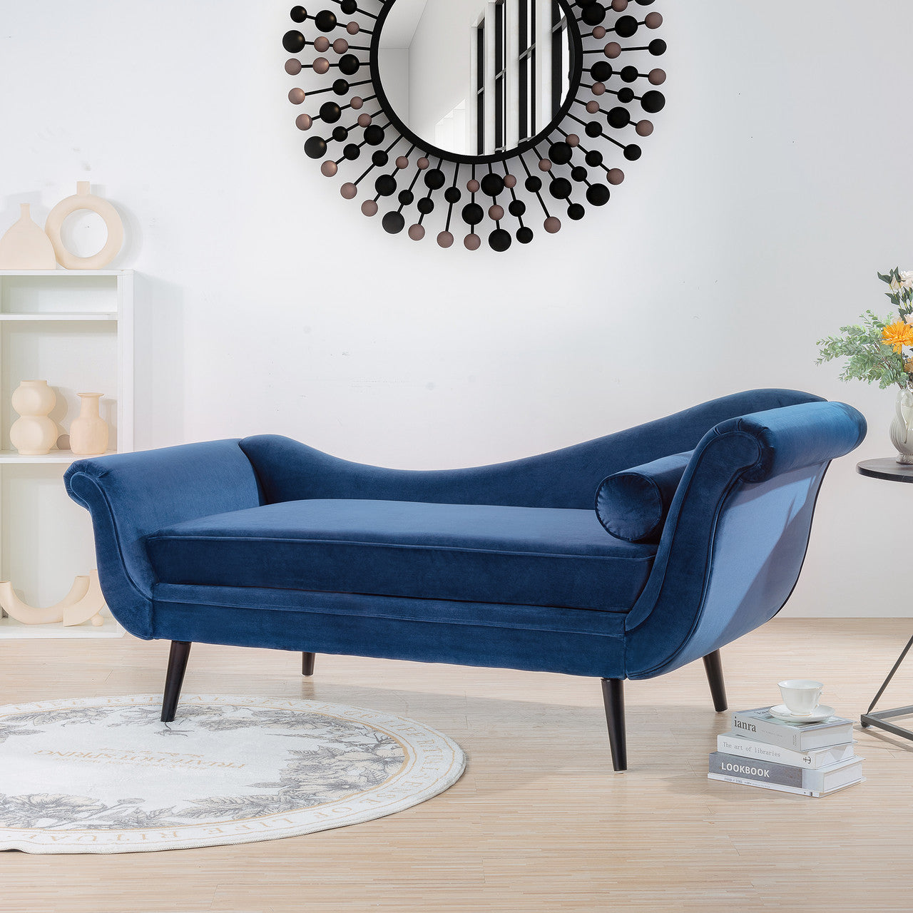 Lounge Masters Chaise Lounge with Scroll Arm