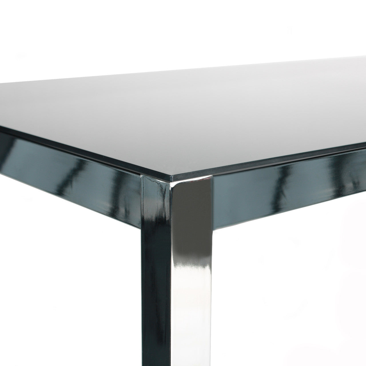 Go Green Woods Elliott Tempered Glass Metal Dining Table