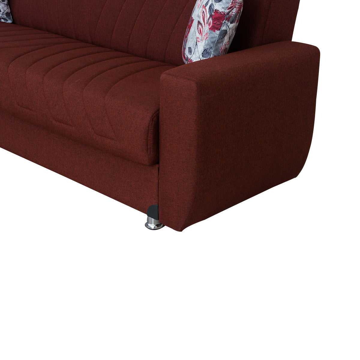 Jennifer Burgundy Fabric Loveseat