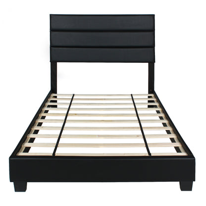 Go Green Woods Napoli Faux Leather Upholstered Platform Bed Twin
