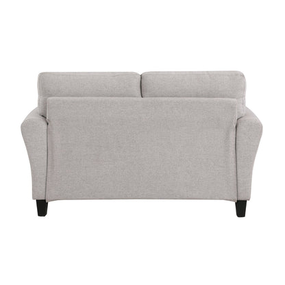 Contemporary Sand Hued Loveseat