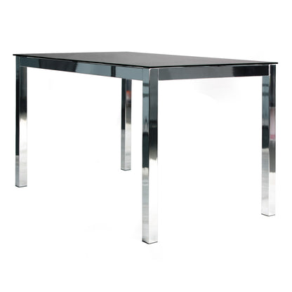 Go Green Woods Elliott Tempered Glass Metal Dining Table