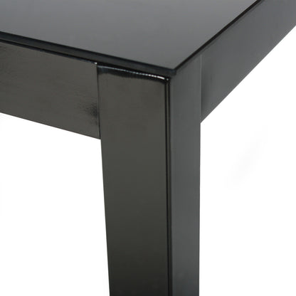 Go Green Woods Elliott Tempered Glass Metal Dining Table