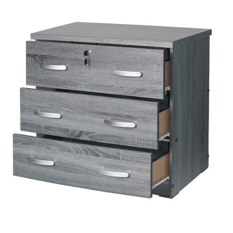 Go Green Woods 3 Drawer Engineered Wood Chest Bedroom Dresser