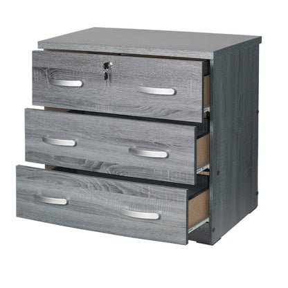 Go Green Woods 3 Drawer Engineered Wood Chest Bedroom Dresser