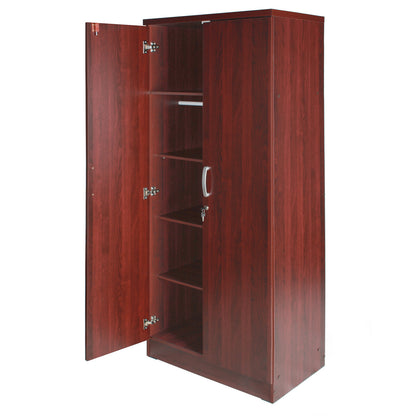 Go Green Woods Harmony Wood Two Door Armoire Wardrobe Cabinet