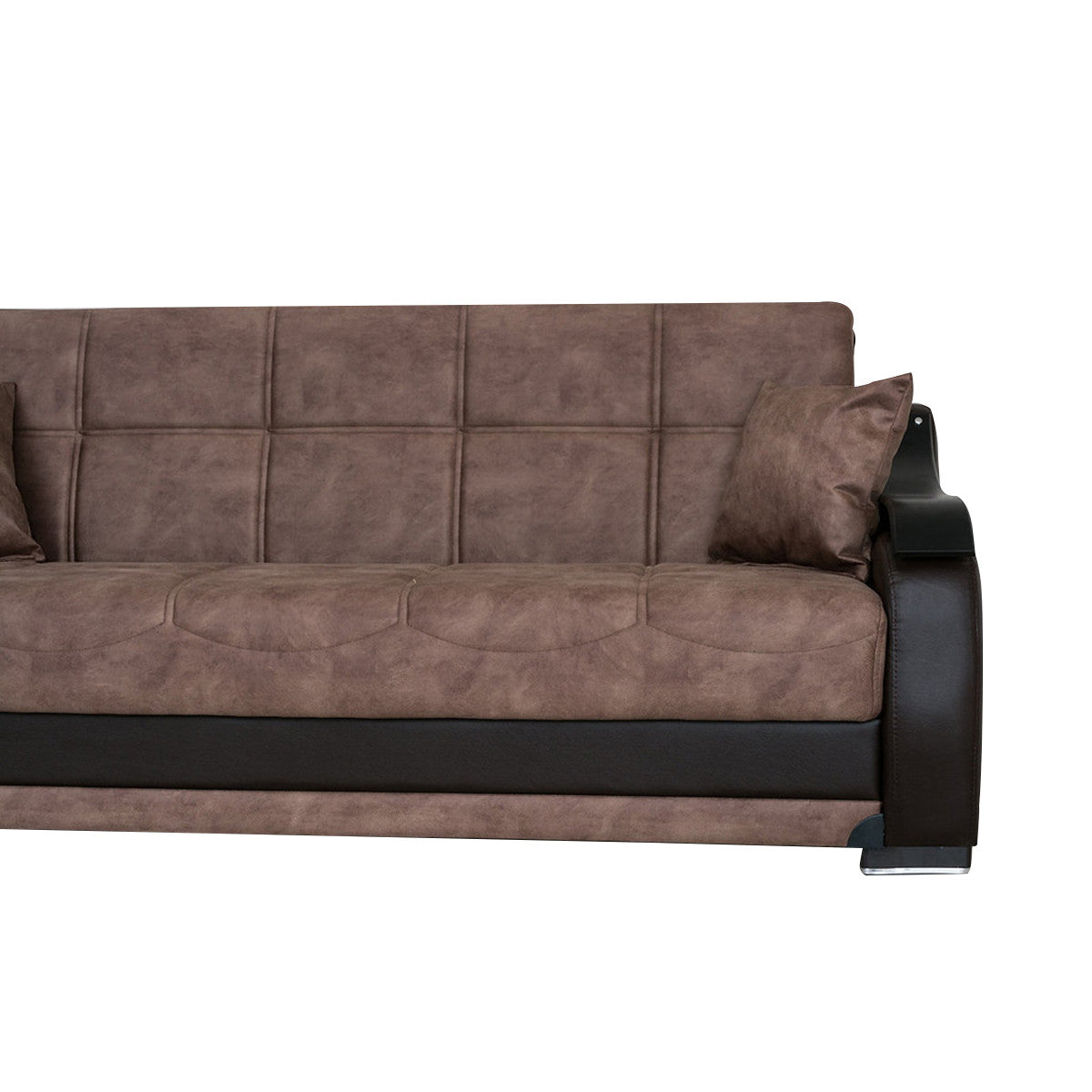 Zambak Brown Sofa Bed w-Storage