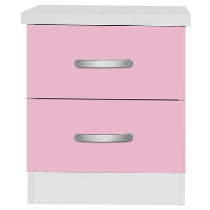 Go Green Woods Cindy Faux Wood 2 Drawer Nightstand