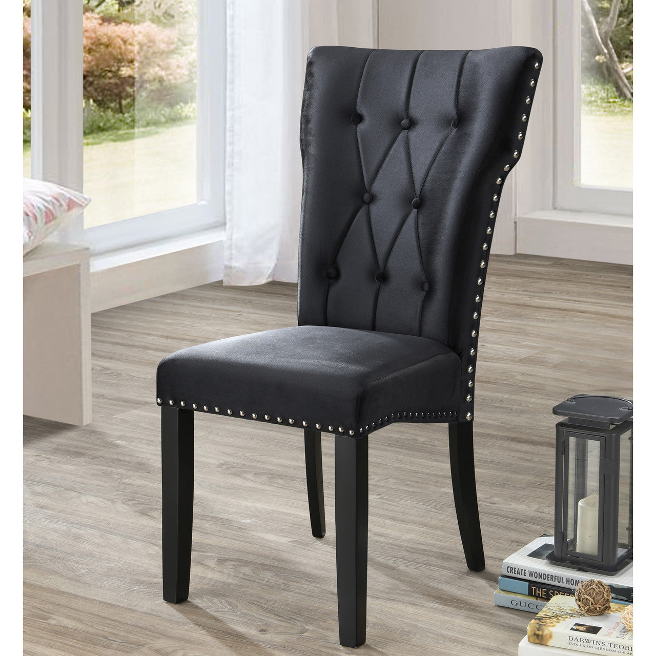 Go Green Woods La Costa Velvet Tufted Dining Chair Set of 2