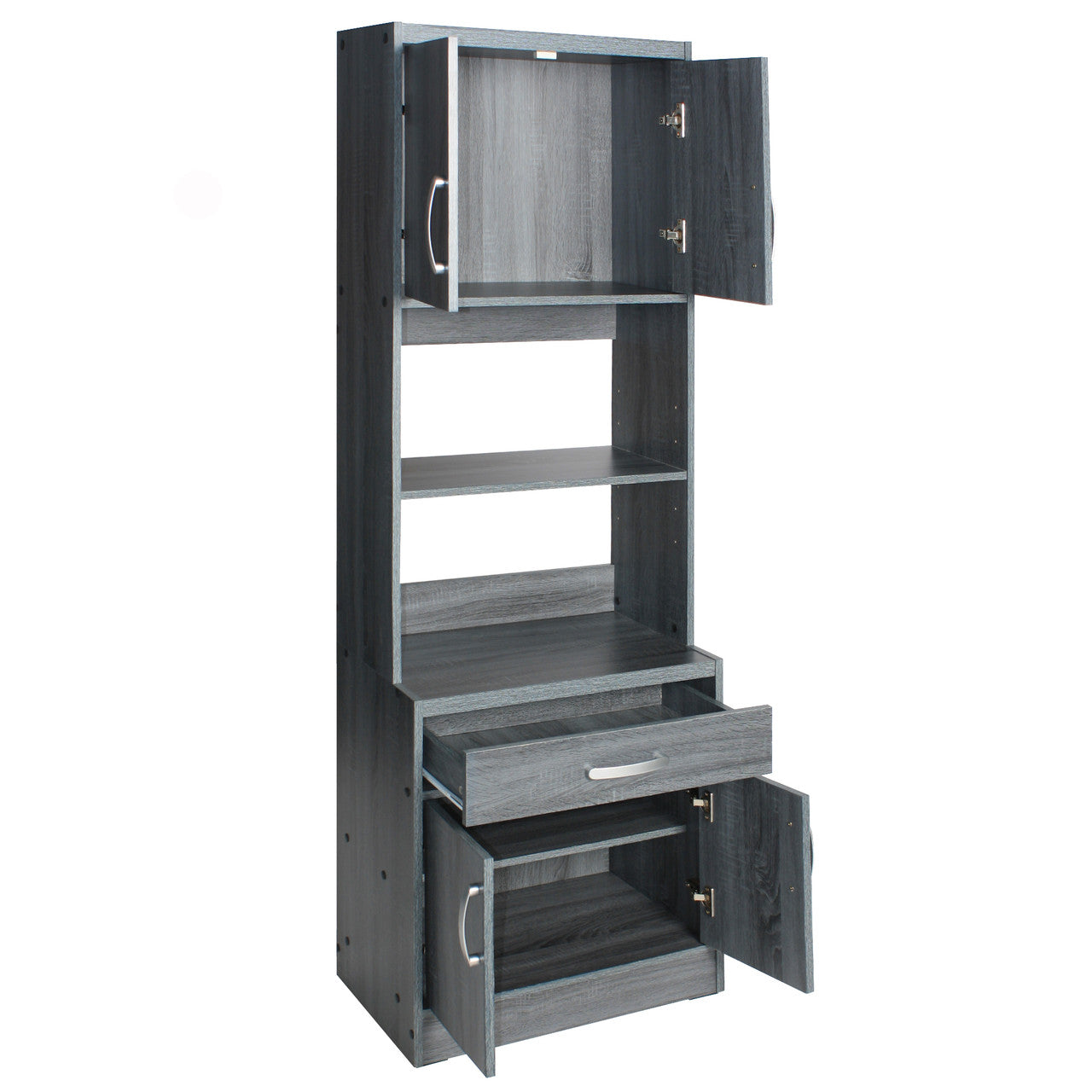 Go Green Woods Shelby Tall Wooden Kitchen Pantry