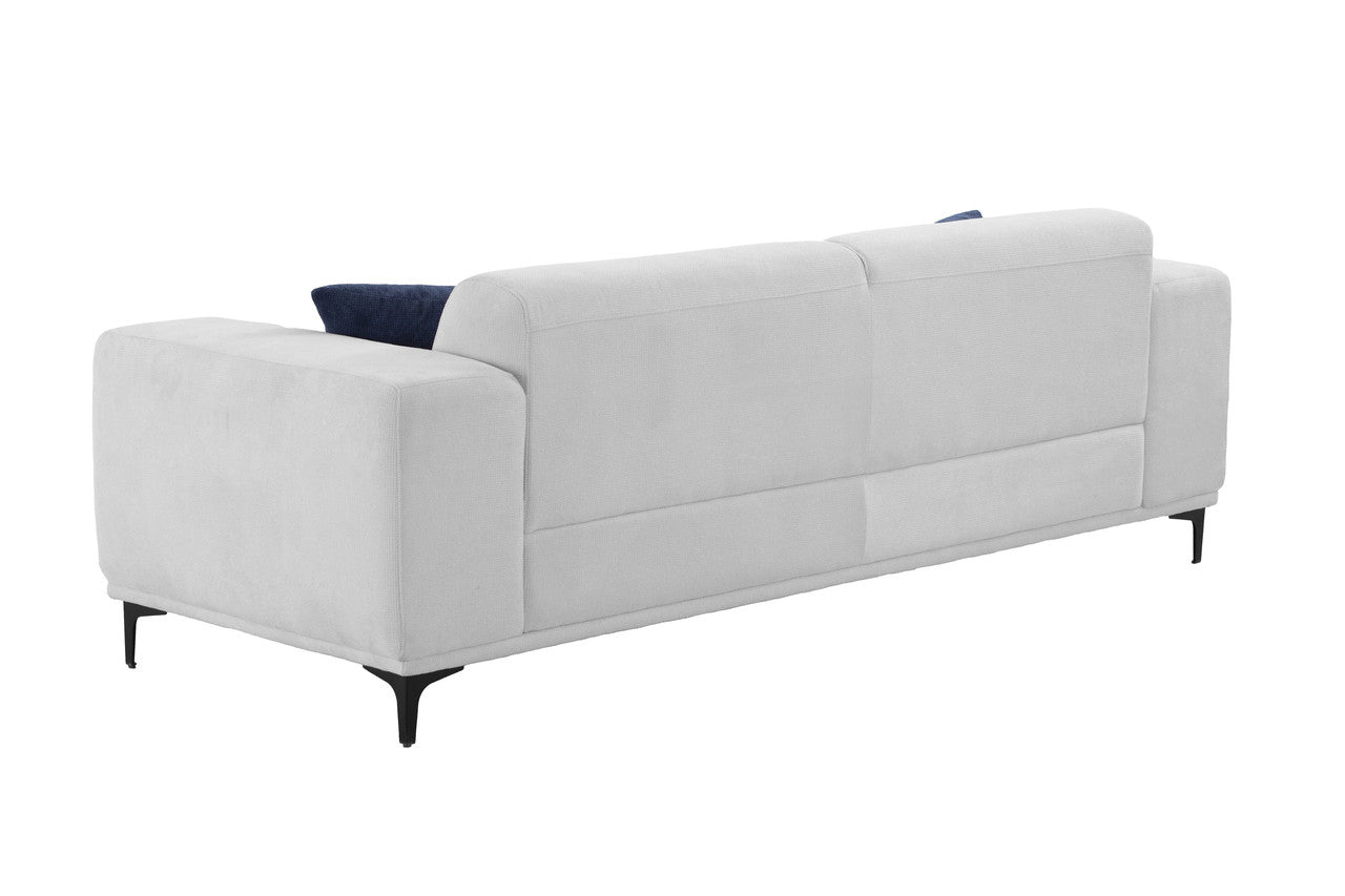 SereneSofas 3 Seater Sofa with 2 Stretchable Walnut Pad