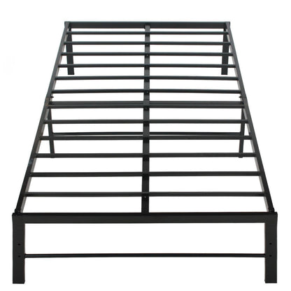 Go Green Woods Lily Foldable Welded Black Metal Platform Bed Frame Twin