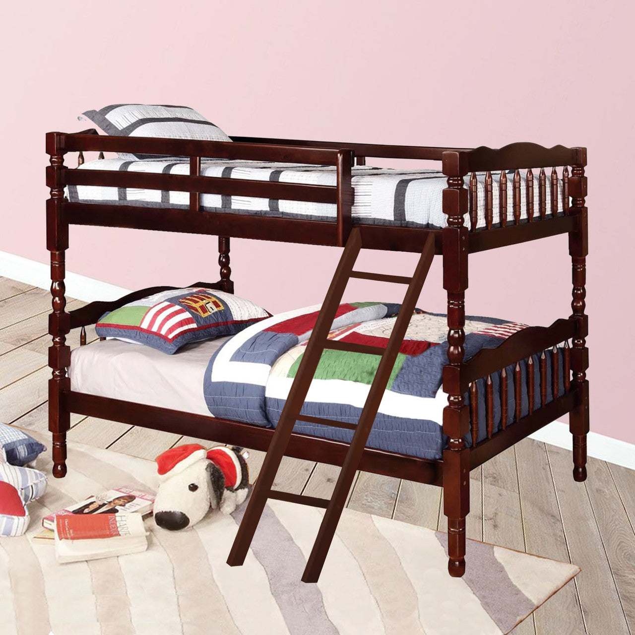 Go Green Woods Charlotte Twin Over Twin Solid Wood Bunk Bed