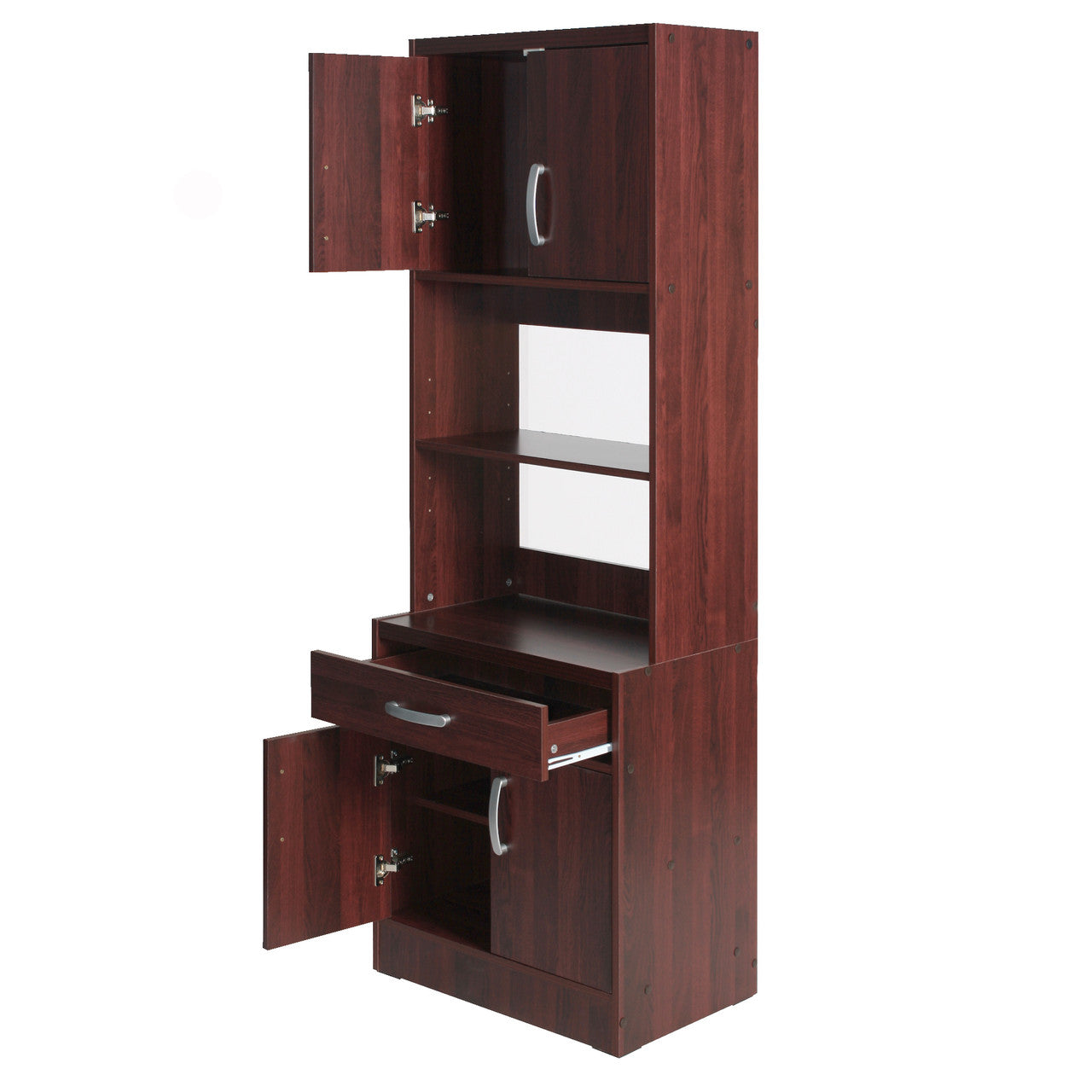 Go Green Woods Shelby Tall Wooden Kitchen Pantry