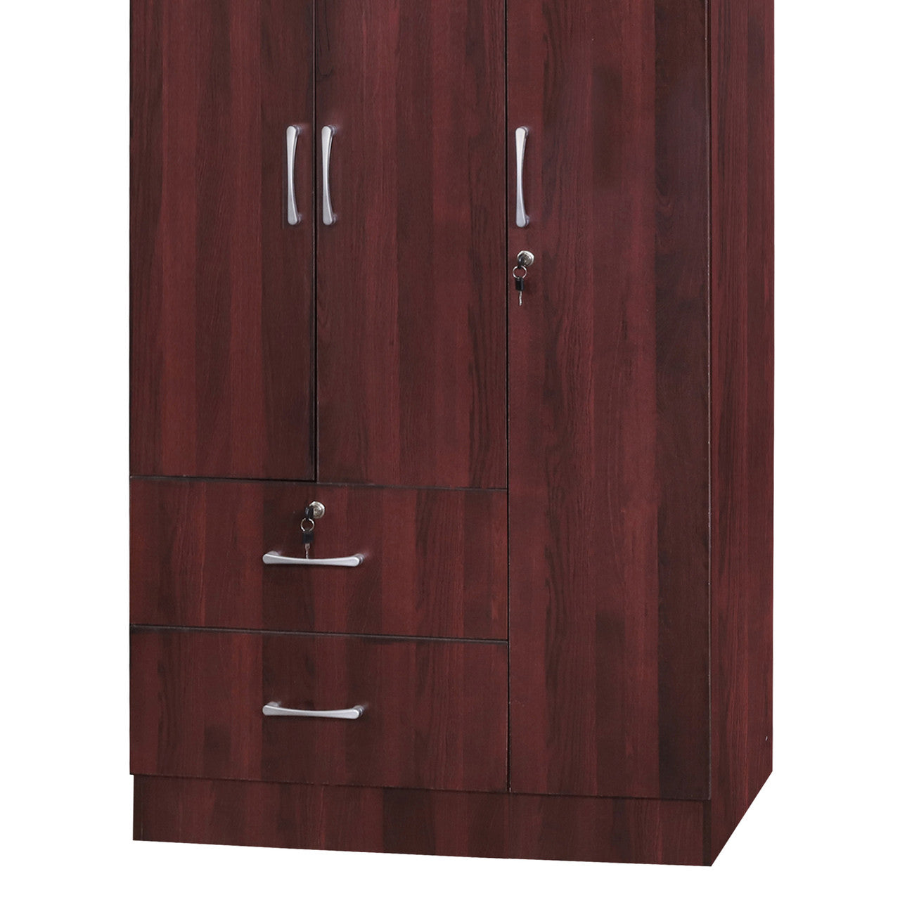 Go Green Woods Symphony Wardrobe Armoire Closet with Two Drawers