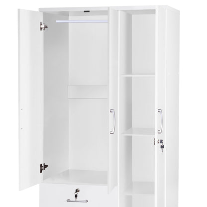 Go Green Woods Symphony Wardrobe Armoire Closet with Two Drawers